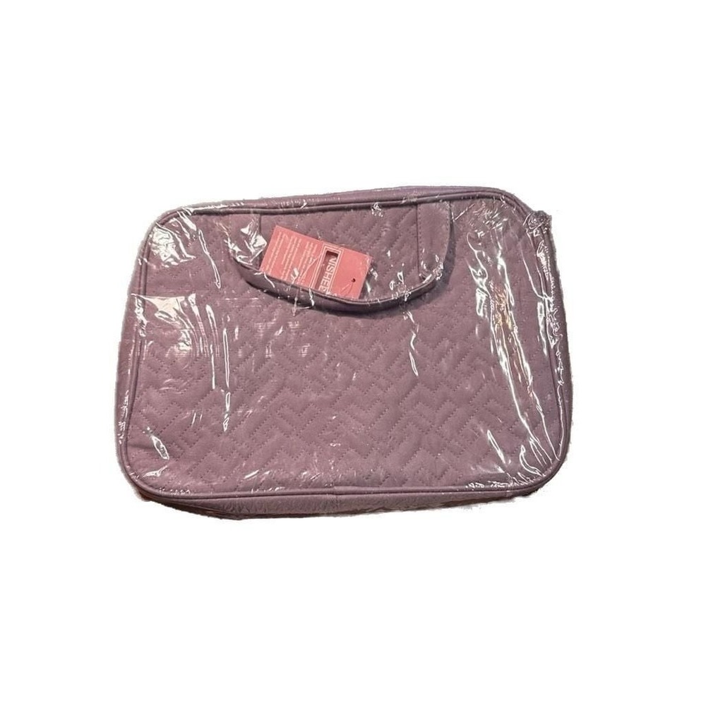 NEW NISHEL Large Hanging Toiletry Bag Quilted Travel Organizer Purple